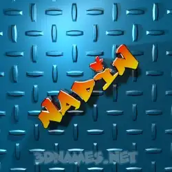 nadin in Grid Style style - 3D name wallpaper