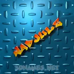 nadjulz in Grid Style style - 3D name wallpaper