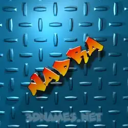 nadra in Grid Style style - 3D name wallpaper