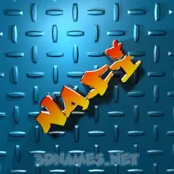nafi in Grid Style style - 3D name wallpaper