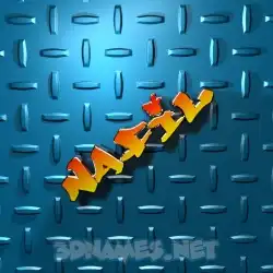 nafil in Grid Style style - 3D name wallpaper