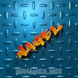 nagel in Grid Style style - 3D name wallpaper