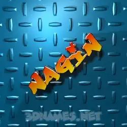 nagin in Grid Style style - 3D name wallpaper