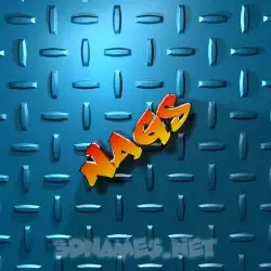 nags in Grid Style style - 3D name wallpaper