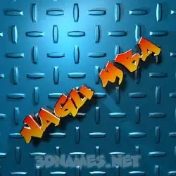 nagu mba in Grid Style style - 3D name wallpaper