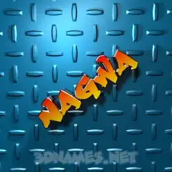 nagwa in Grid Style style - 3D name wallpaper
