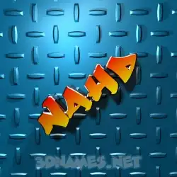 nahd in Grid Style style - 3D name wallpaper