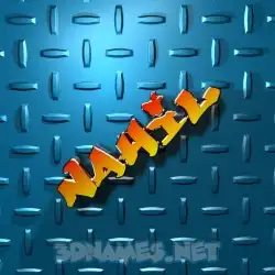 nahil in Grid Style style - 3D name wallpaper
