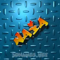naia in Grid Style style - 3D name wallpaper