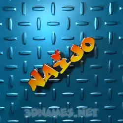 naijo in Grid Style style - 3D name wallpaper