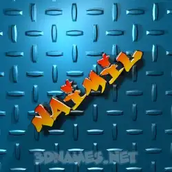 naimil in Grid Style style - 3D name wallpaper
