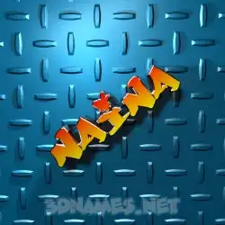 naina in Grid Style style - 3D name wallpaper