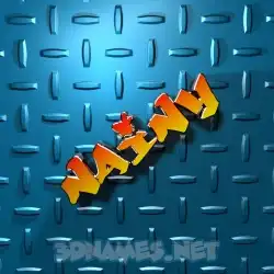 nainy in Grid Style style - 3D name wallpaper