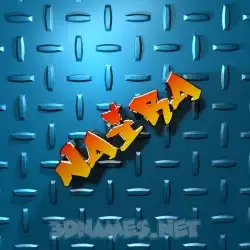 naira in Grid Style style - 3D name wallpaper