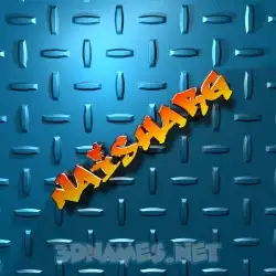 naisharg in Grid Style style - 3D name wallpaper