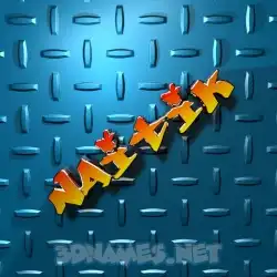 naitik in Grid Style style - 3D name wallpaper