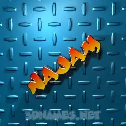 najam in Grid Style style - 3D name wallpaper