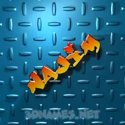 najim in Grid Style style - 3D name wallpaper