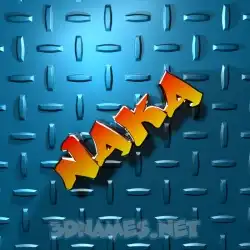 naka in Grid Style style - 3D name wallpaper