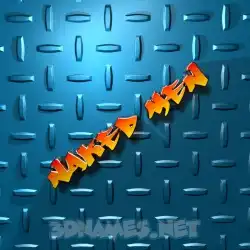 naked men in Grid Style style - 3D name wallpaper