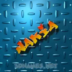 nakia in Grid Style style - 3D name wallpaper