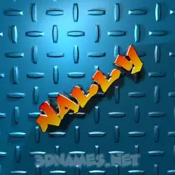 nally in Grid Style style - 3D name wallpaper