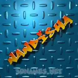 nandisha in Grid Style style - 3D name wallpaper
