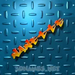 nanette in Grid Style style - 3D name wallpaper