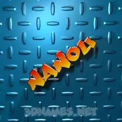 nanou in Grid Style style - 3D name wallpaper