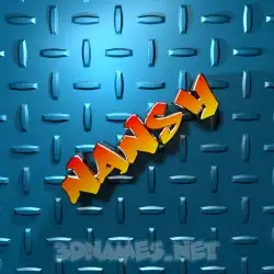 nansy in Grid Style style - 3D name wallpaper