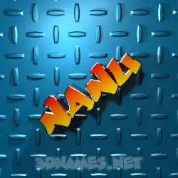 nanu in Grid Style style - 3D name wallpaper