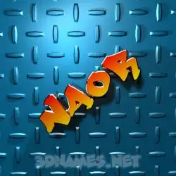 naor in Grid Style style - 3D name wallpaper