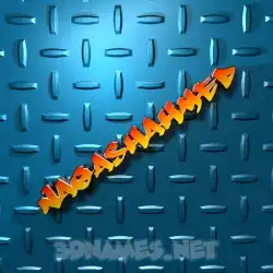 naqashahmed in Grid Style style - 3D name wallpaper