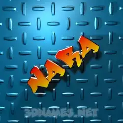 nara in Grid Style style - 3D name wallpaper