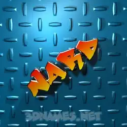 nard in Grid Style style - 3D name wallpaper