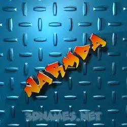 narmda in Grid Style style - 3D name wallpaper