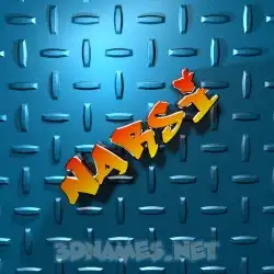 narsi in Grid Style style - 3D name wallpaper