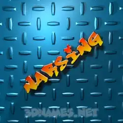 narsing in Grid Style style - 3D name wallpaper