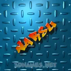 narsu in Grid Style style - 3D name wallpaper