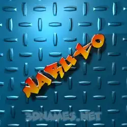 naruto in Grid Style style - 3D name wallpaper
