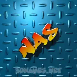 nas in Grid Style style - 3D name wallpaper