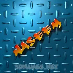 naseem in Grid Style style - 3D name wallpaper