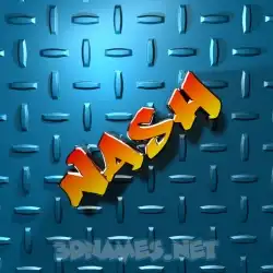nash in Grid Style style - 3D name wallpaper