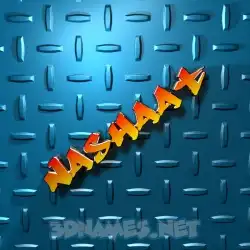nashaat in Grid Style style - 3D name wallpaper