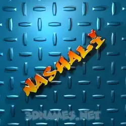 nashali in Grid Style style - 3D name wallpaper