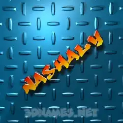 nashaly in Grid Style style - 3D name wallpaper