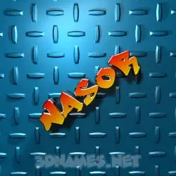 nasor in Grid Style style - 3D name wallpaper