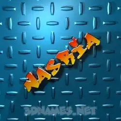 nasria in Grid Style style - 3D name wallpaper