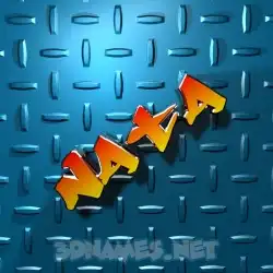nata in Grid Style style - 3D name wallpaper