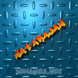 natarajan in Grid Style style - 3D name wallpaper